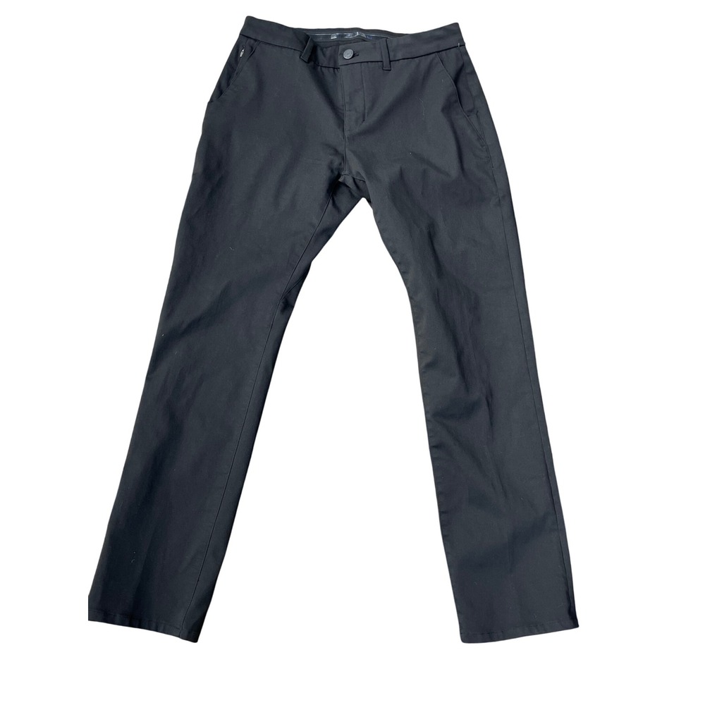 DU ER Mens Relaxed Fit Stretch Trouser in Black Slim Fit‎ Casual